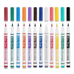 🎨 Miss Demi Pack of 12 Waterproof & Long Lasting Eyeliners